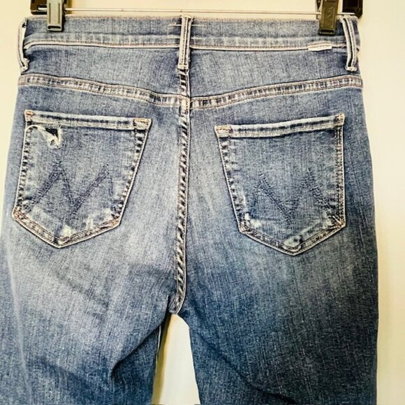 Mother Jeans The Insider Crop Step Chew Denim Jean Dancing On Coals size 26 - Picture 13 of 16